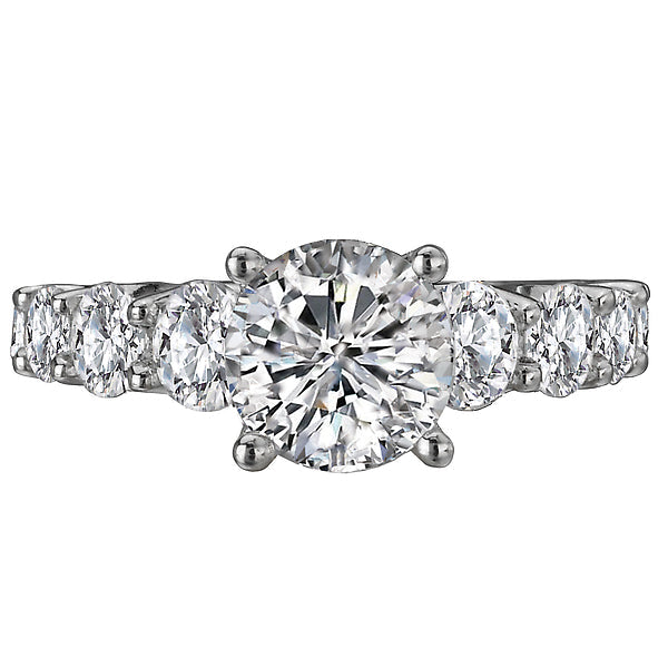 Round Classic Semi-Mount Diamond Ring