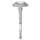 Oval  Lab Grown Diamond  Halo Semi-Mount Diamond Ring