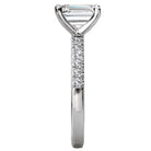 Emerald  Lab Grown Diamond  Classic Semi-Mount Diamond Ring