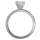 Emerald  Lab Grown Diamond  Classic Semi-Mount Diamond Ring