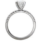 Round  Lab Grown Diamond  Diamond Semi-mount Engagement Ring