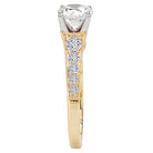 Round  Lab Grown Diamond  Classic Semi-Mount Diamond Ring