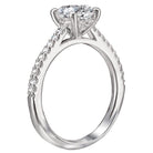 Round  Lab Grown Diamond  Peg Head Semi-Mount Diamond Ring