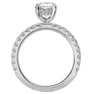 Round  Lab Grown Diamond  Peg Head Semi-Mount Diamond Ring