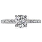 Round  Lab Grown Diamond  Classic Semi-Mount Diamond Ring