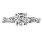 Round  Lab Grown Diamond  Classic Semi-Mount Diamond Ring