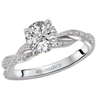 Round  Lab Grown Diamond  Classic Semi-Mount Diamond Ring