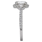 Oval  Lab Grown Diamond  Halo Semi-Mount Diamond Ring