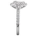 Pear  Lab Grown Diamond  Halo Semi-Mount Diamond Ring