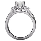 Round  Lab Grown Diamond  3-Stone Semi-Mount Diamond Ring