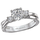 Round  Lab Grown Diamond  3-Stone Semi-Mount Diamond Ring