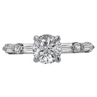 Round  Lab Grown Diamond  Classic Semi-Mount Diamond Ring