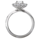 Oval  Lab Grown Diamond  Halo Semi-Mount Diamond Ring