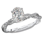 Oval  Lab Grown Diamond  Classic Semi-Mount Diamond Ring