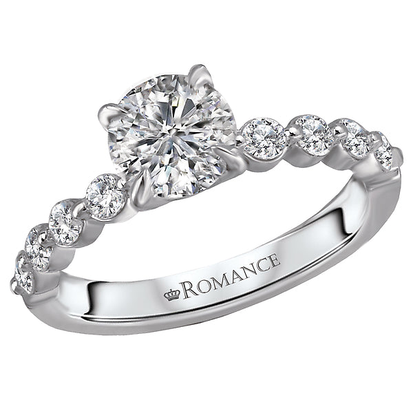 Round  Lab Grown Diamond  Classic Semi-Mount Diamond Ring