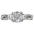 Round  Lab Grown Diamond  Classic Semi-Mount Diamond Ring