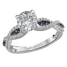 Round  Lab Grown Diamond  Classic Semi-Mount Diamond Ring