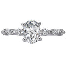 Oval  Lab Grown Diamond  Classic Semi-Mount Diamond Ring