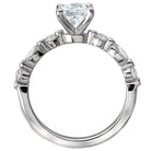 Oval  Lab Grown Diamond  Classic Semi-Mount Diamond Ring