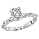 Oval  Lab Grown Diamond  Classic Semi-Mount Diamond Ring