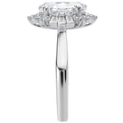 Marquise  Lab Grown Diamond  Halo Semi-Mount Diamond Ring
