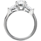 Round  Lab Grown Diamond  3 Stone Semi-Mount Diamond Ring
