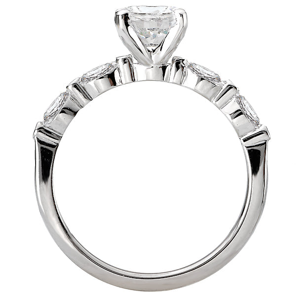 Oval  Lab Grown Diamond  Classic Semi-Mount Diamond Ring