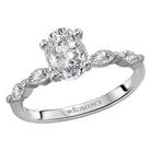 Oval  Lab Grown Diamond  Classic Semi-Mount Diamond Ring