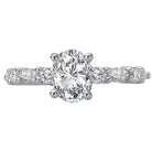 Oval  Lab Grown Diamond  Classic Semi-Mount Diamond Ring