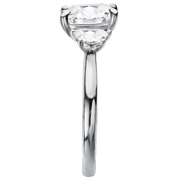 Cushion  Lab Grown Diamond  Custom Semi-Mount Diamond Ring