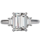 Emerald Custom Semi-MountLab Grown Diamond Ring