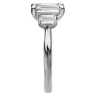 Emerald Custom Semi-MountLab Grown Diamond Ring