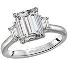 Emerald Custom Semi-MountLab Grown Diamond Ring