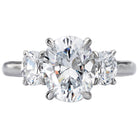 Oval  Lab Grown Diamond  Custom Semi-Mount Diamond Ring