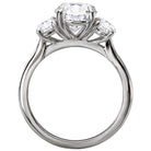 Oval  Lab Grown Diamond  Custom Semi-Mount Diamond Ring