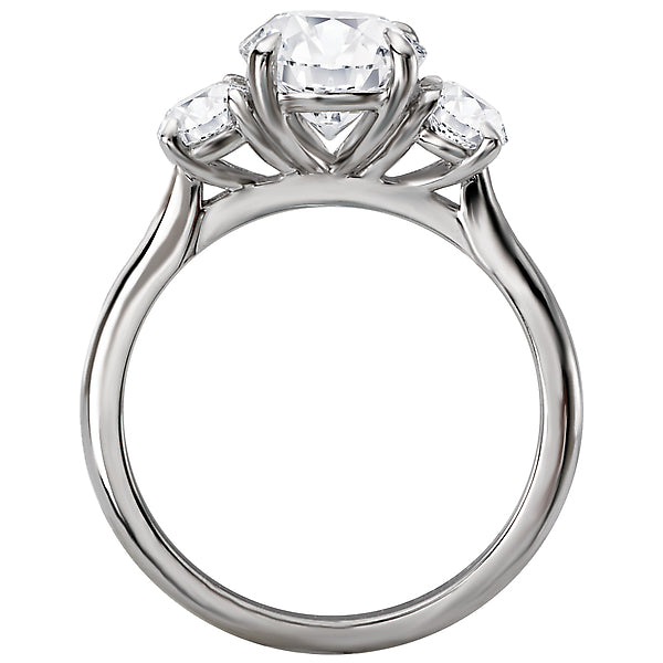 Oval  Lab Grown Diamond  Custom Semi-Mount Diamond Ring