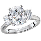Oval  Lab Grown Diamond  Custom Semi-Mount Diamond Ring