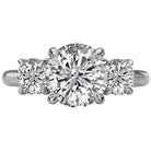 Round  Lab Grown Diamond  Custom Semi-Mount Diamond Ring