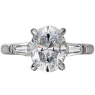 Oval  Lab Grown Diamond  Custom Semi-Mount Diamond Ring