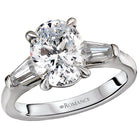 Oval  Lab Grown Diamond  Custom Semi-Mount Diamond Ring