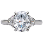 Oval  Lab Grown Diamond  Custom Semi-Mount Diamond Ring
