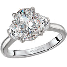 Oval  Lab Grown Diamond  Custom Semi-Mount Diamond Ring