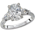 Oval  Lab Grown Diamond  Custom Semi-Mount Diamond Ring