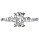 Oval  Lab Grown Diamond  Classic Diamond Semi-Mount Engagement Ring