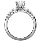 Oval  Lab Grown Diamond  Classic Diamond Semi-Mount Engagement Ring