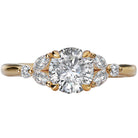 Round  Lab Grown Diamond  Diamond Semi-Mount Engagement Ring