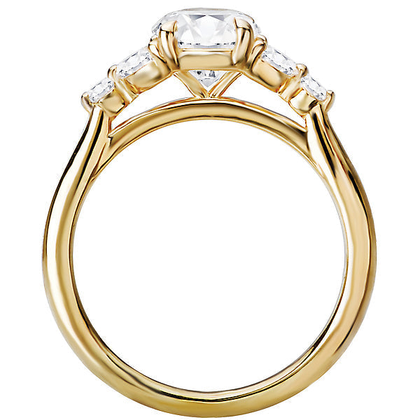 Round  Lab Grown Diamond  Diamond Semi-Mount Engagement Ring