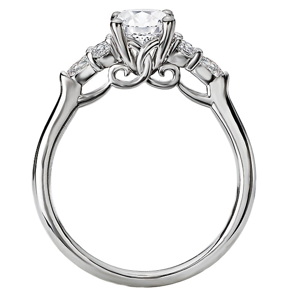 Oval  Lab Grown Diamond  Diamond Semi-Mount Engagement Ring