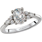 Oval  Lab Grown Diamond  Diamond Semi-Mount Engagement Ring