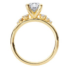 Oval Semi-Mount Diamond Engagement Ring